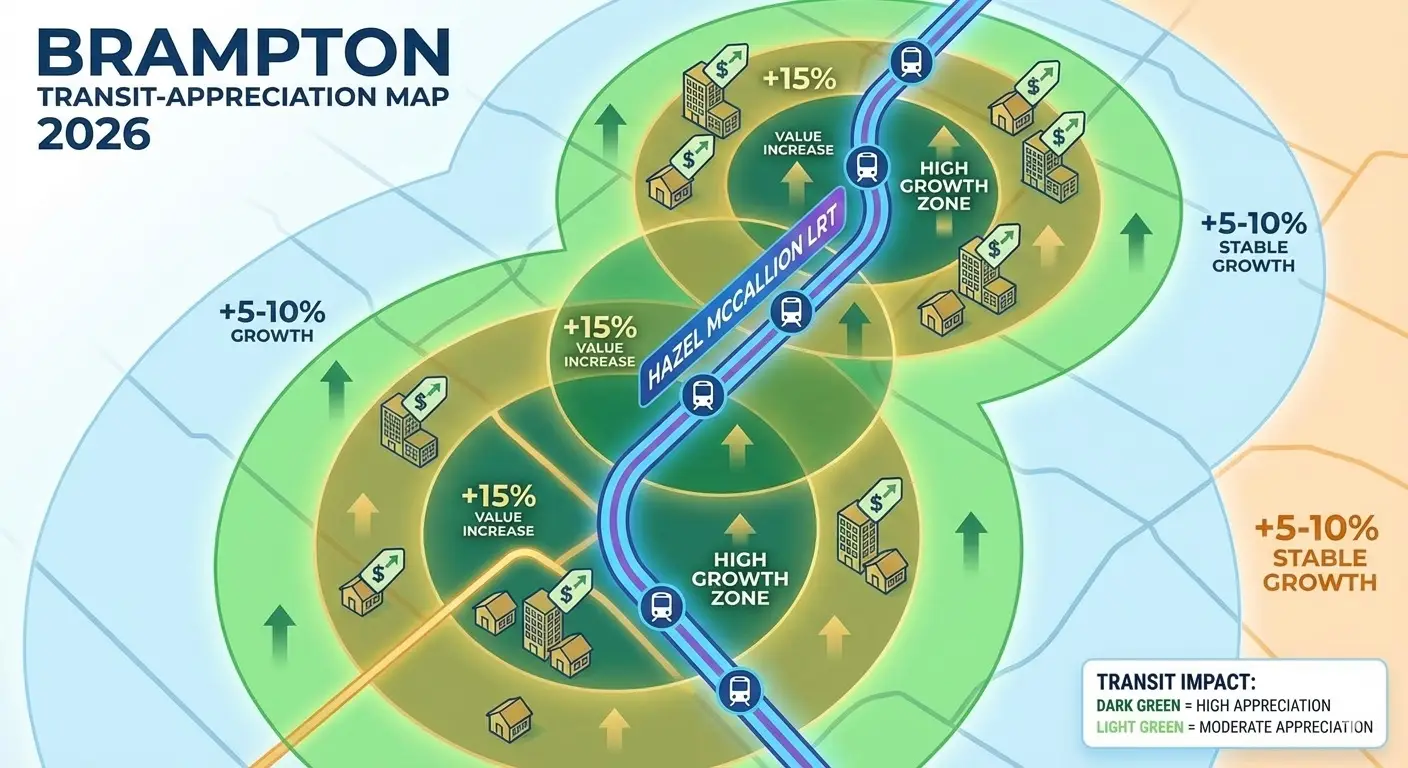 Brampton LRT Impact Infographic