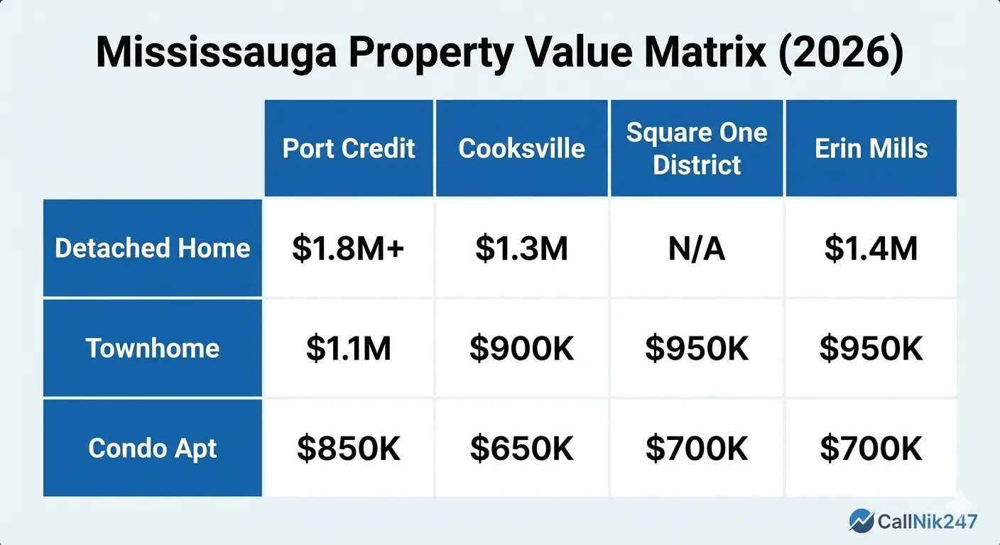 Mississauga property matrix